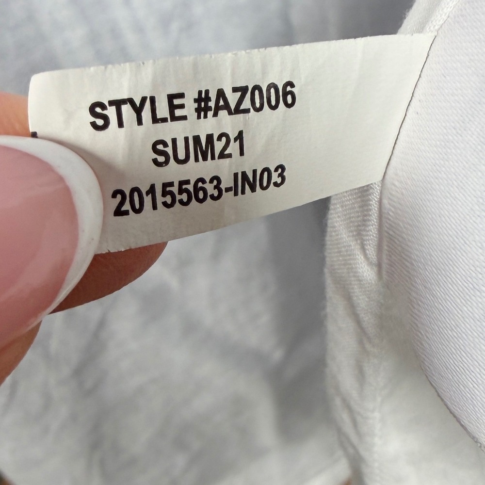 J.Crew Factory Re-Imagined Striped Tiered Midi Dress Pockets Blue White 6P - Picture 16 of 16
